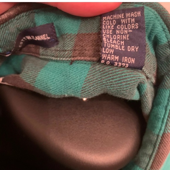 Levi Strauss Blue Button Up Flannel Shirt Size XL - Picture 4 of 5